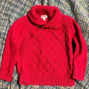 Cat & Jack Boy’s 4T Red Cable Knit Sweater